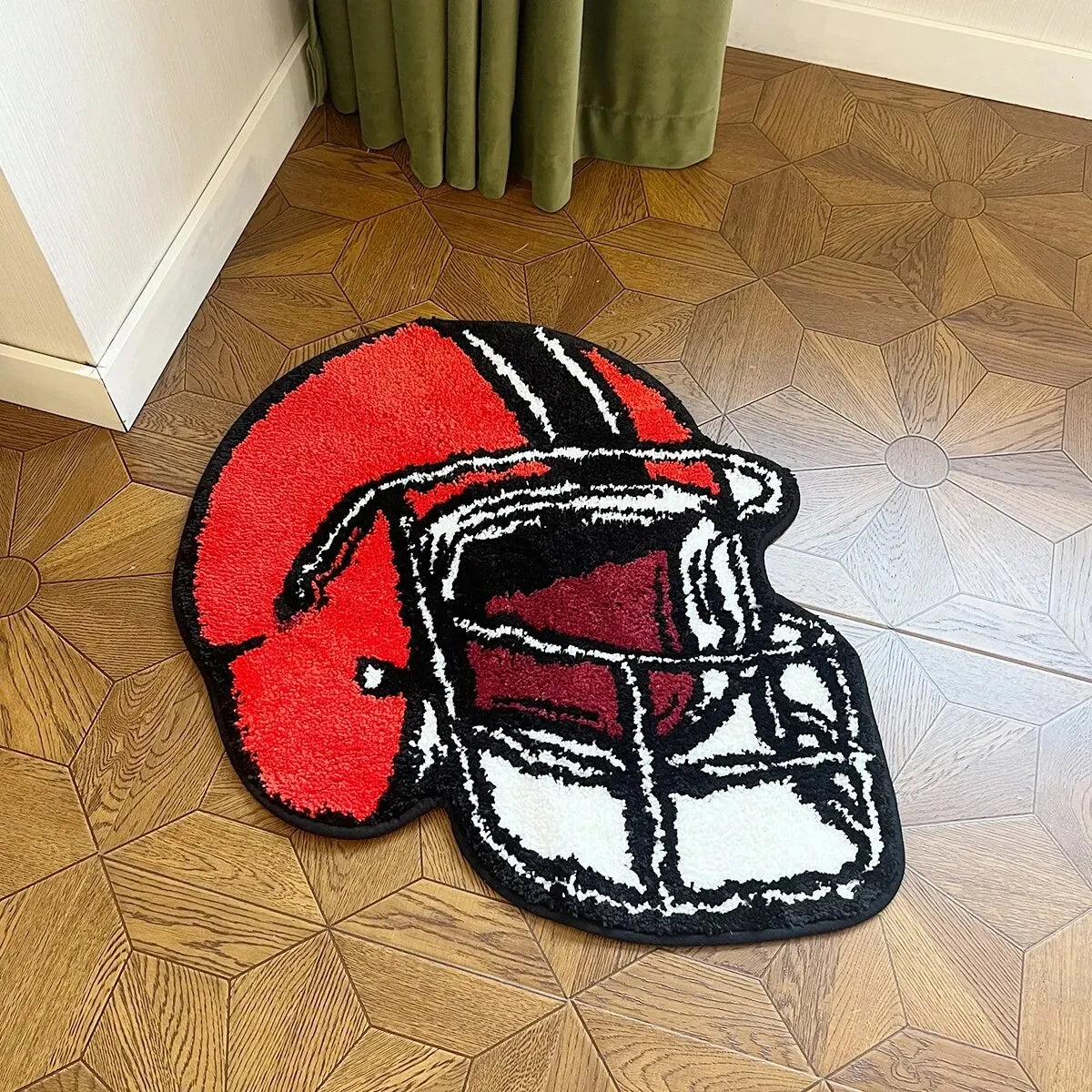 Rugby Helmet Rug