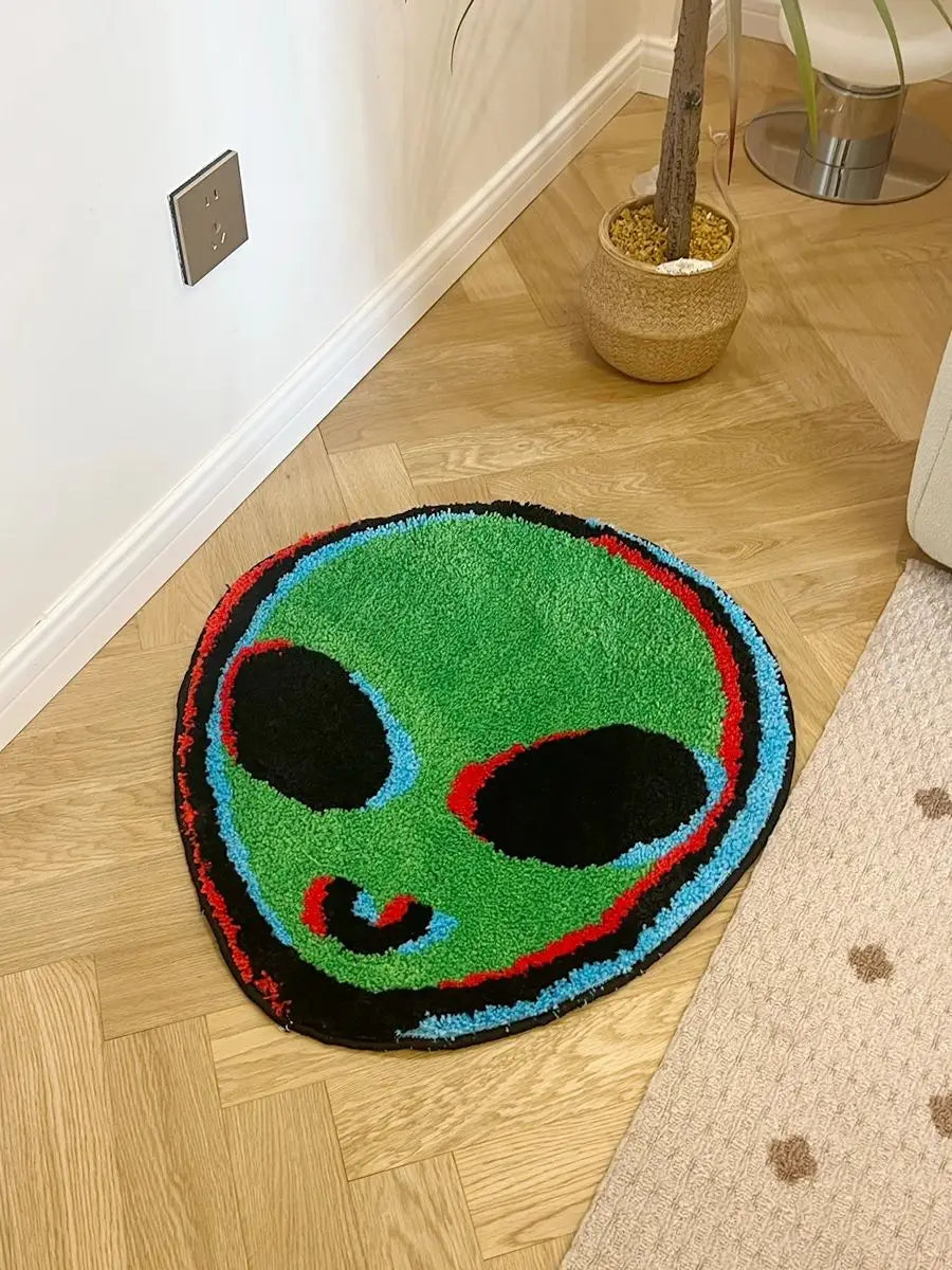 Green Alien Rug