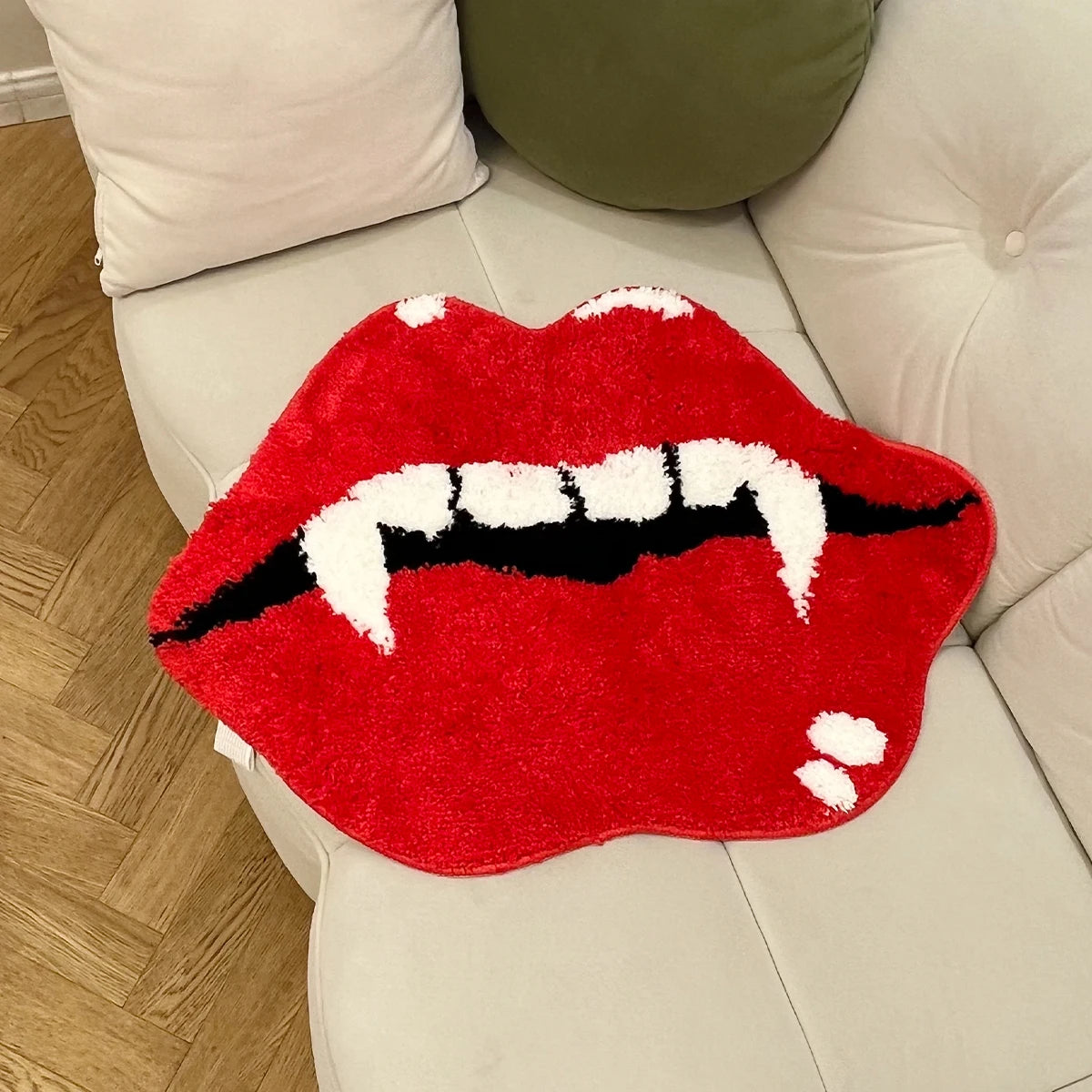 Vampire Red Lips Rug