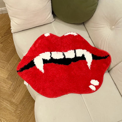 Vampire Red Lips Rug