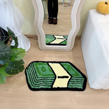 Cartoon Dollar Cash Rug