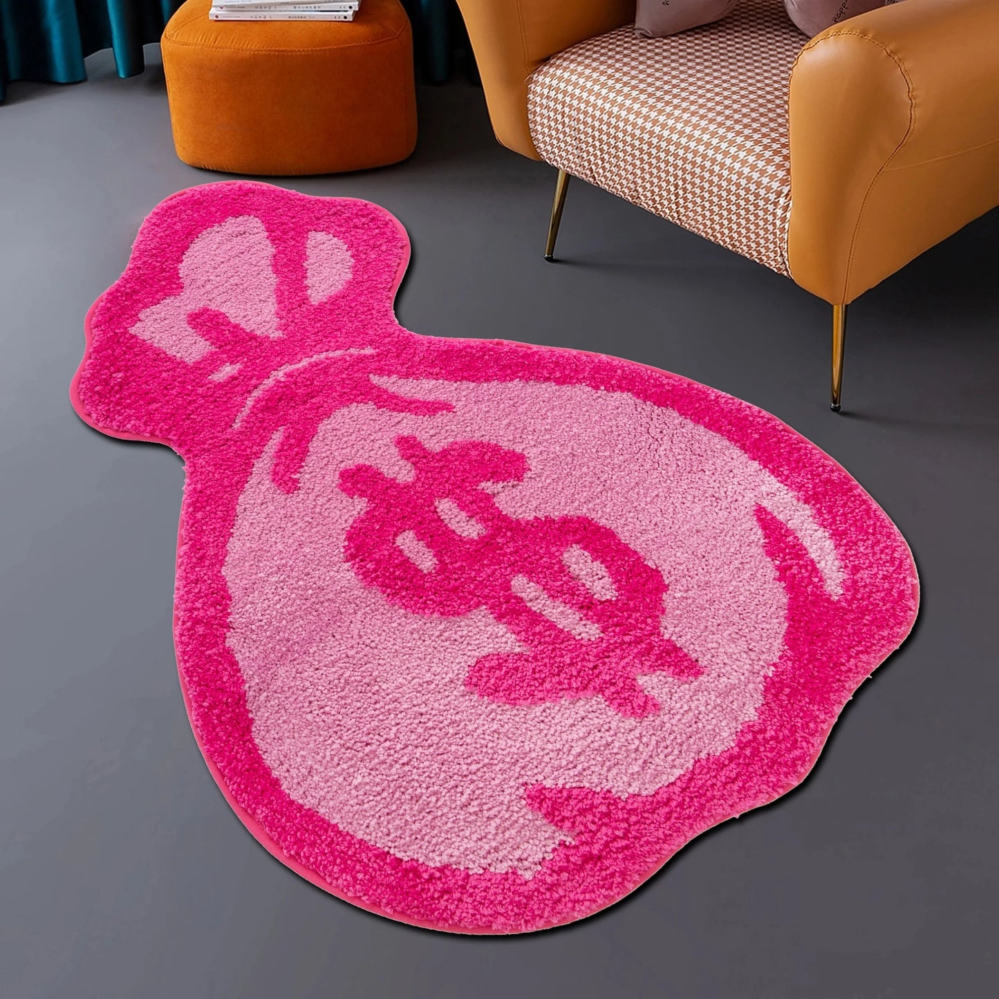 Pink Cash Bag  Rugs