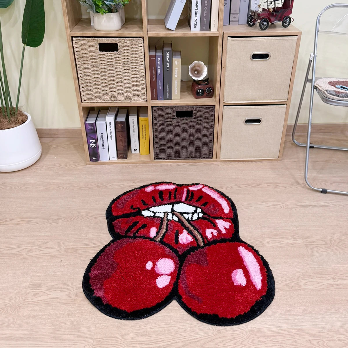 Cherry Red Lips Rug