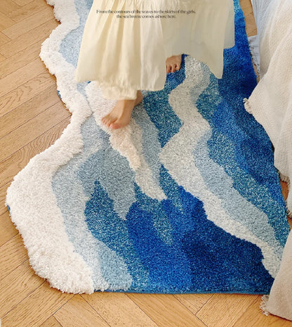 Blue Sea Pattern Rug