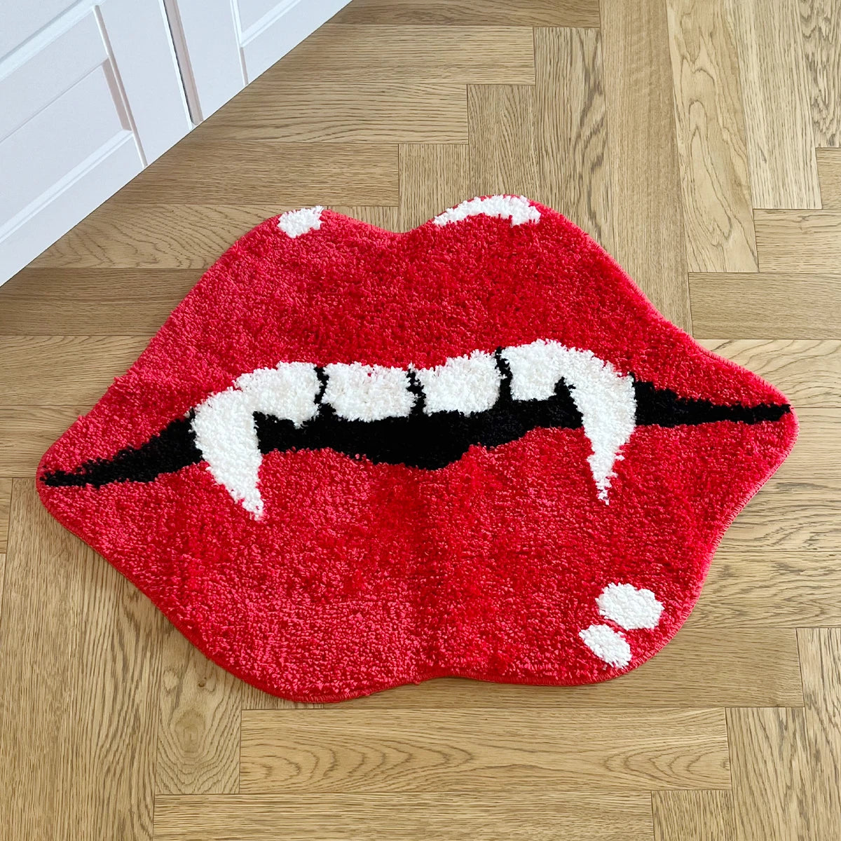 Vampire Red Lips Rug