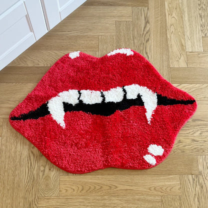 Vampire Red Lips Rug