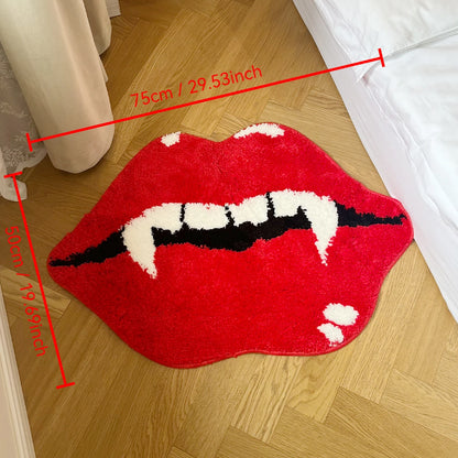 Vampire Red Lips Rug