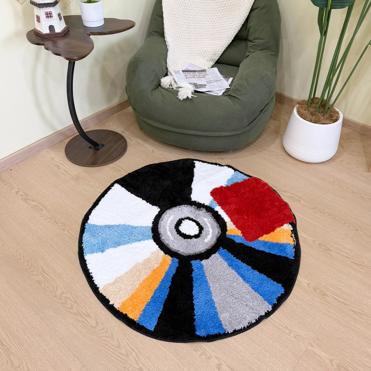 CD Shaped Rug