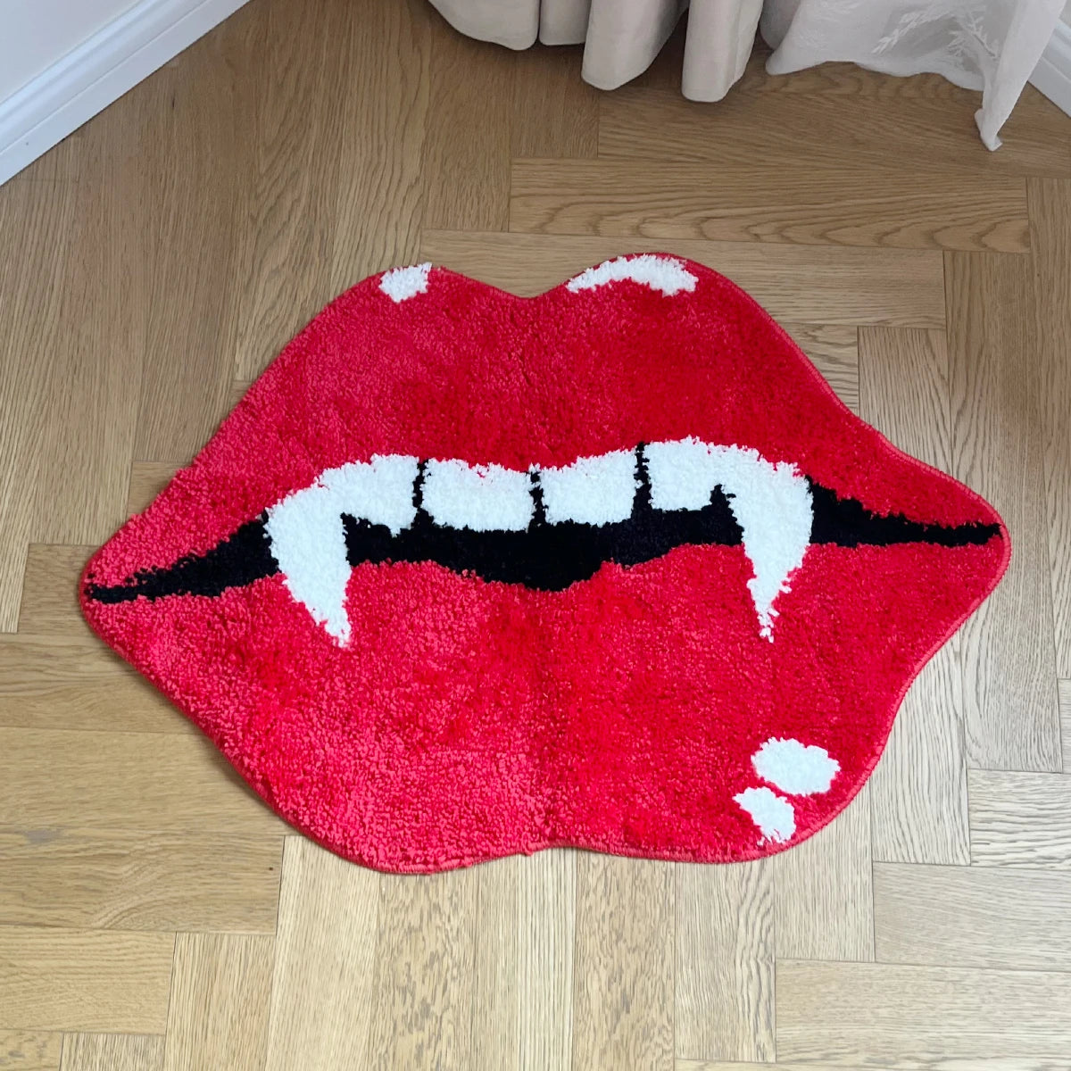 Vampire Red Lips Rug