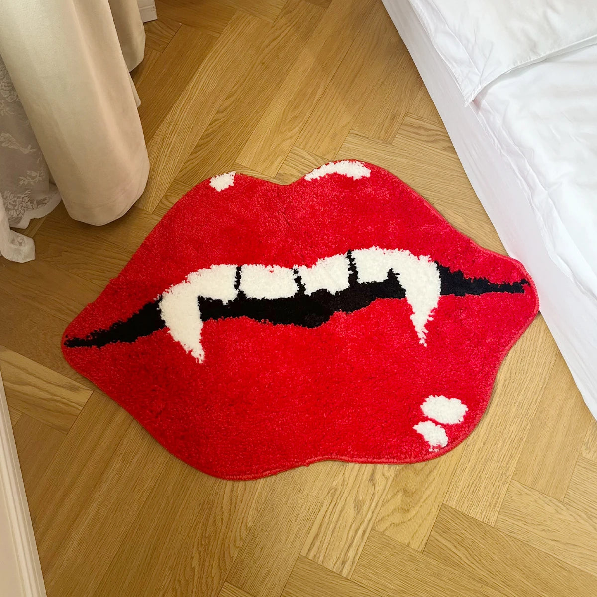 Vampire Red Lips Rug