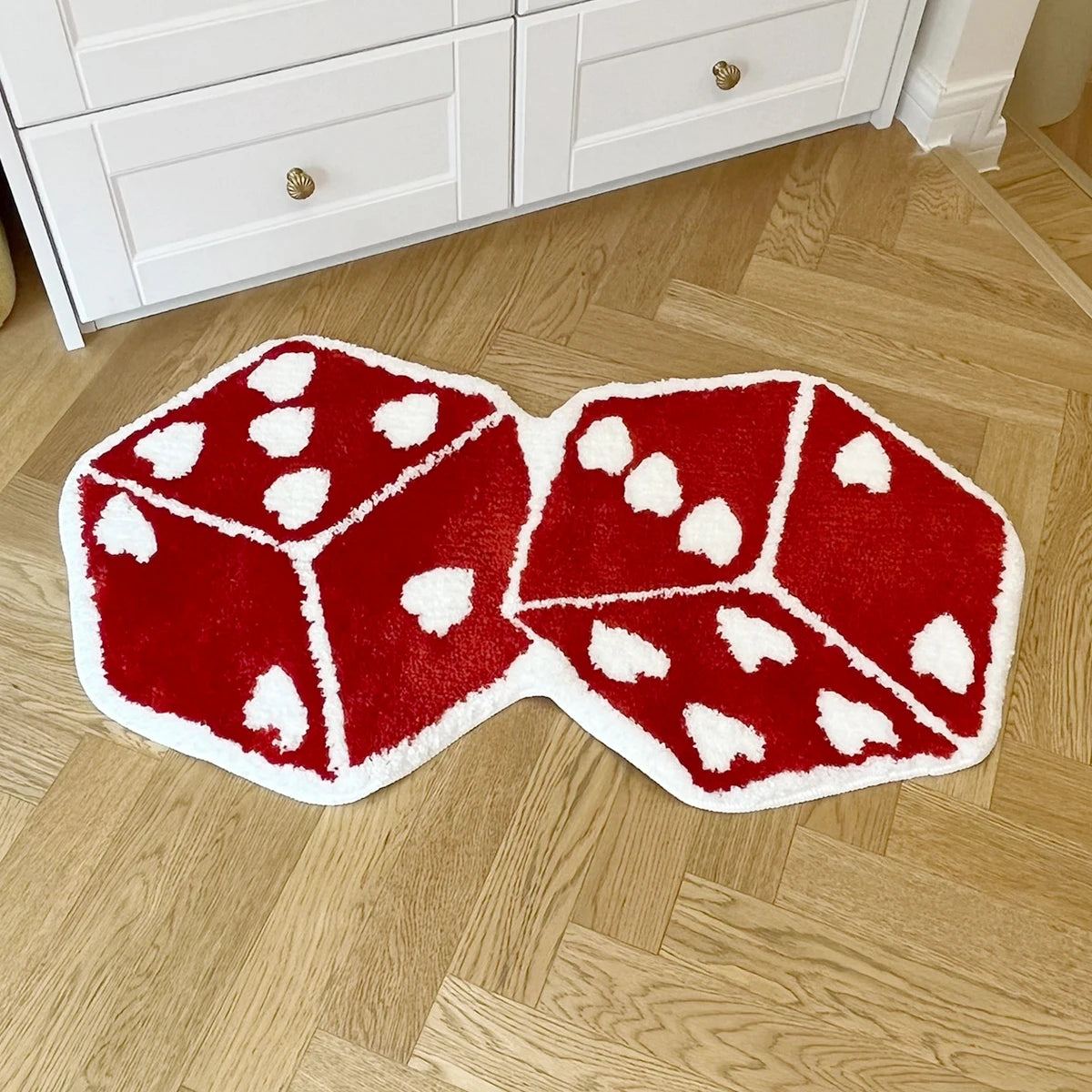 Red Dice Rug