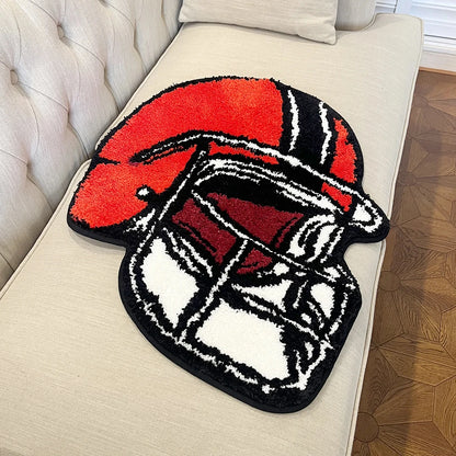Rugby Helmet Rug