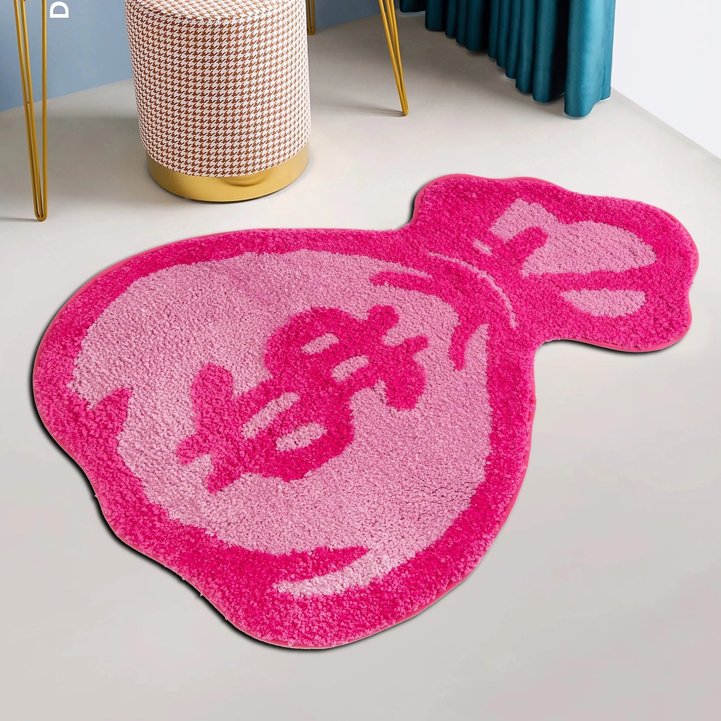 Pink Cash Bag  Rugs