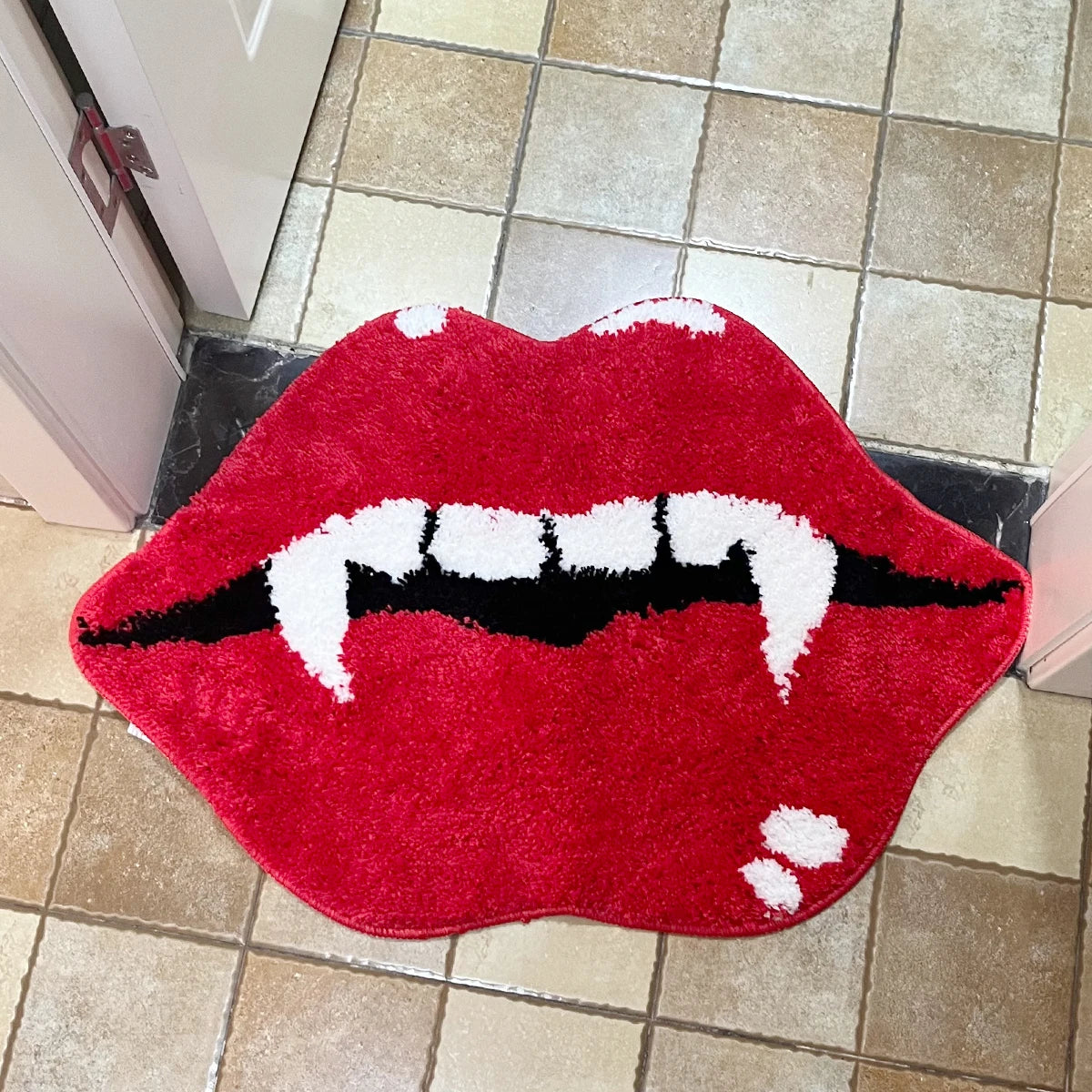 Vampire Red Lips Rug