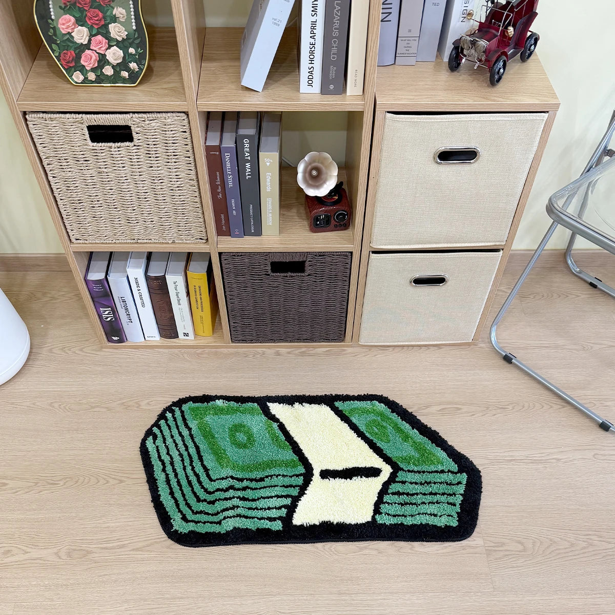 Cartoon Dollar Cash Rug
