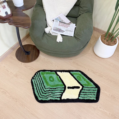 Cartoon Dollar Cash Rug