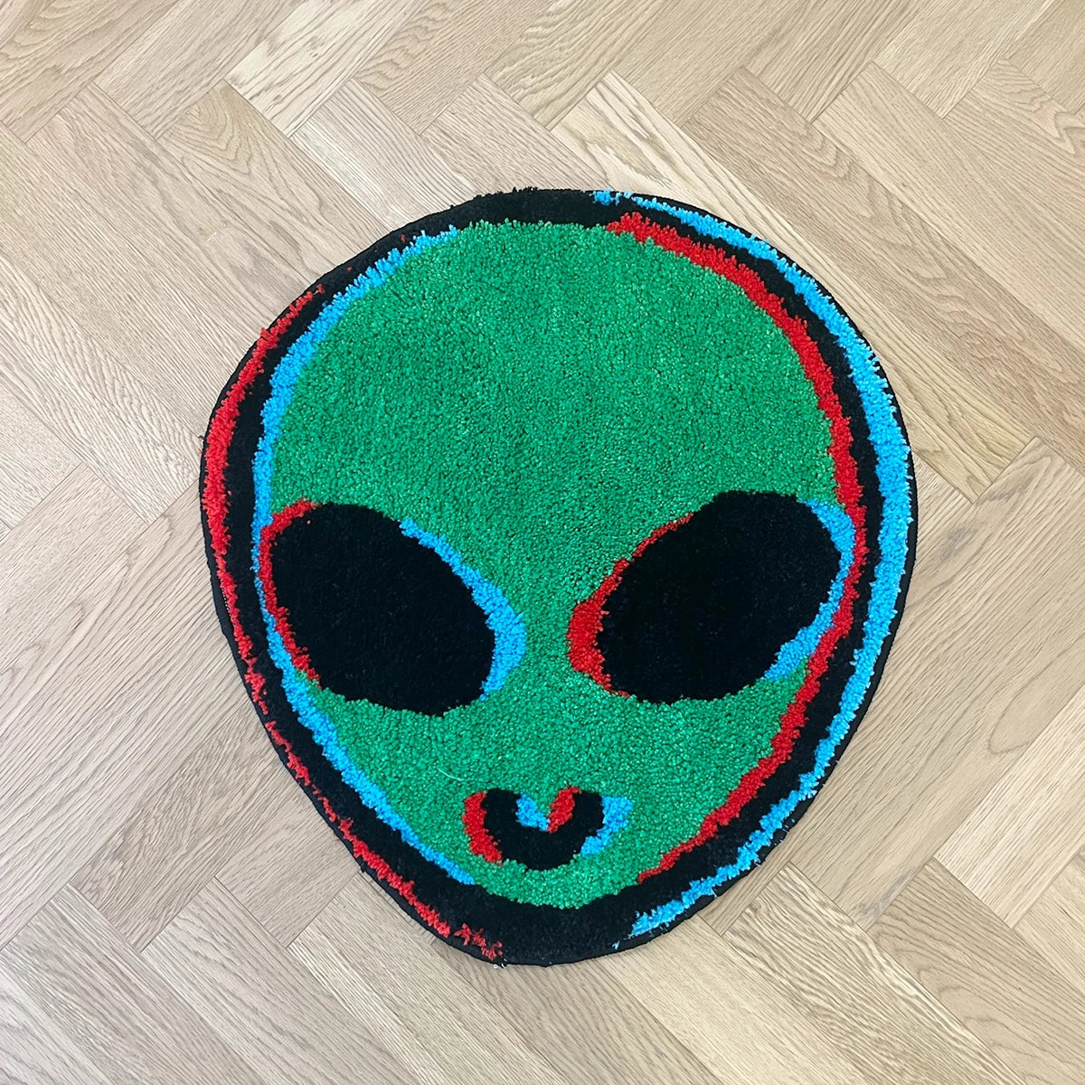 Green Alien Rug