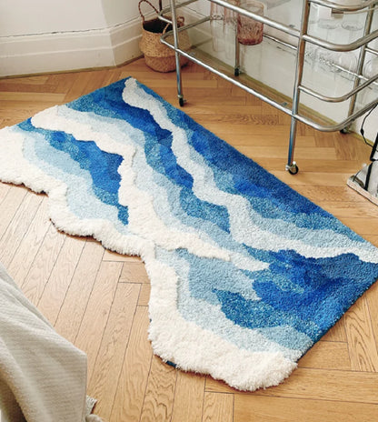 Blue Sea Pattern Rug