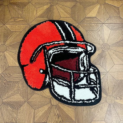 Rugby Helmet Rug