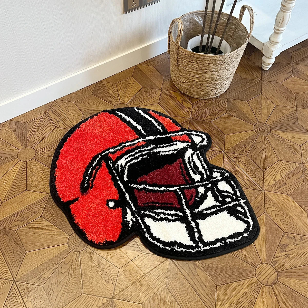 Rugby Helmet Rug